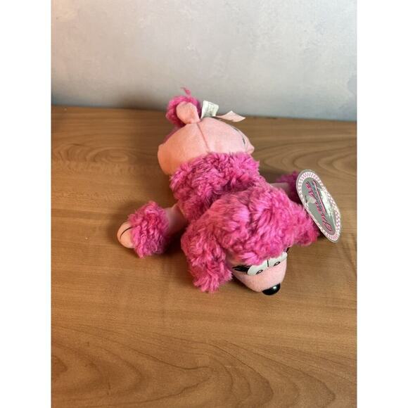 Grease on Ice Pink Poodle Plush Dog 1998 North American Tour - 8" Long - Picture 2 of 10